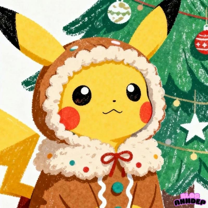 chibi pikachu noel