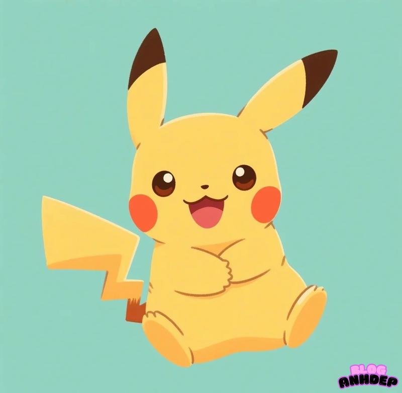 chibi pikachu sét điện