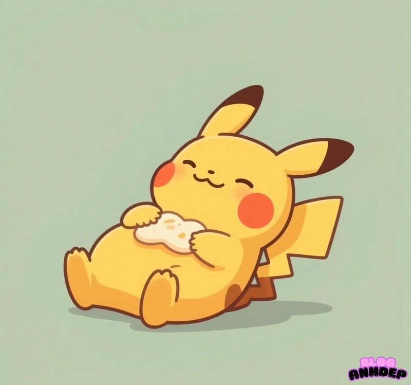 chibi pikachu yên tĩnh