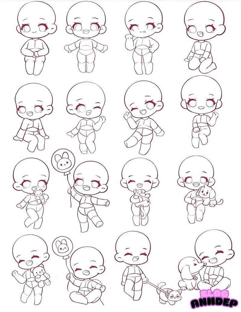 chibi poses baidu
