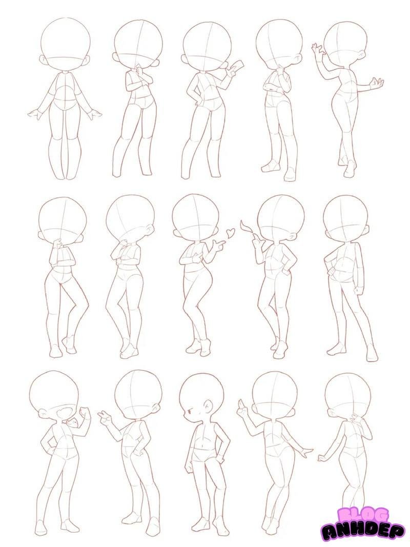 chibi poses base