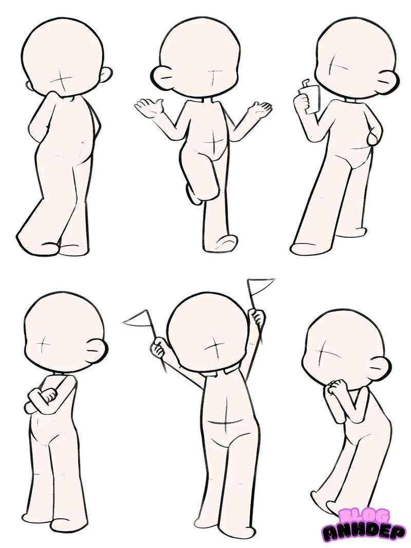 chibi poses cute