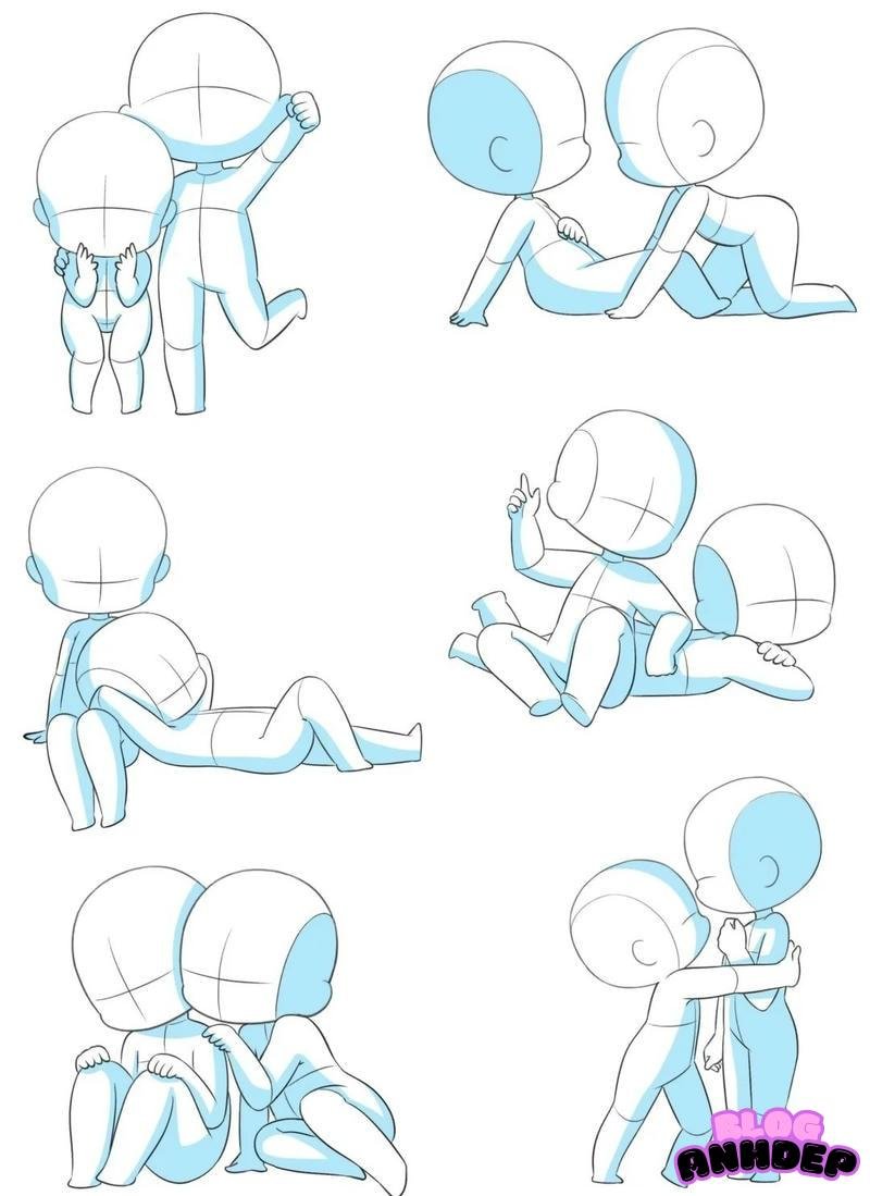chibi poses drawing reference