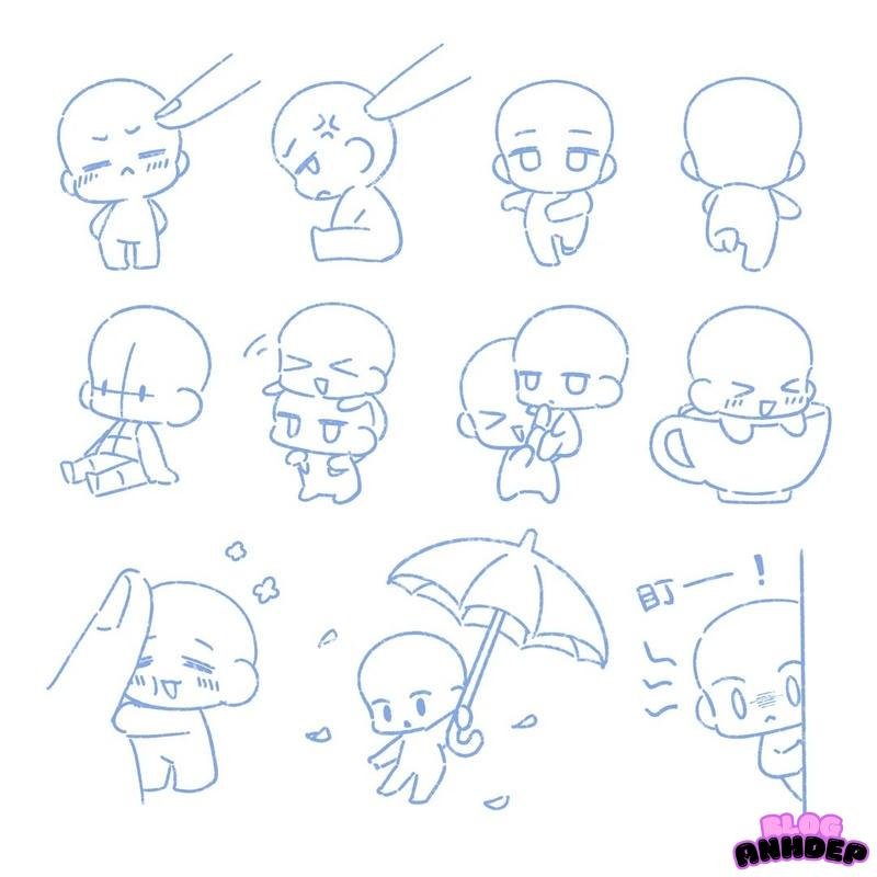 chibi poses mới