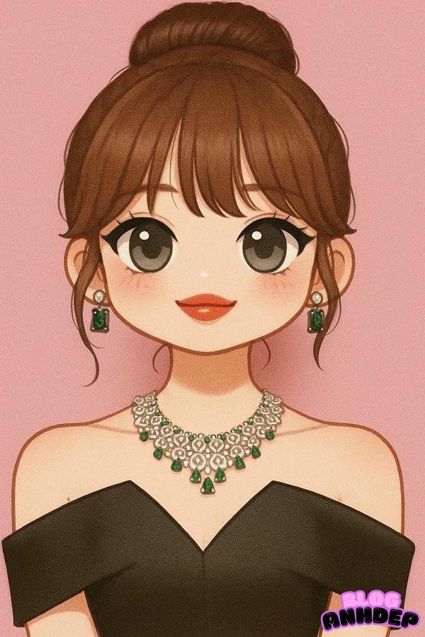 chibi rose búi tóc