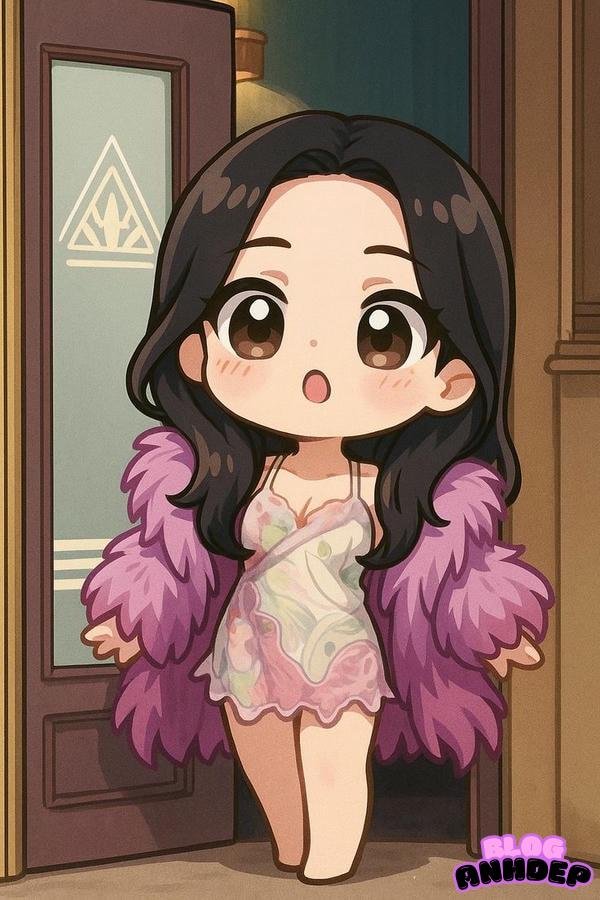 chibi rose mặc đò lông