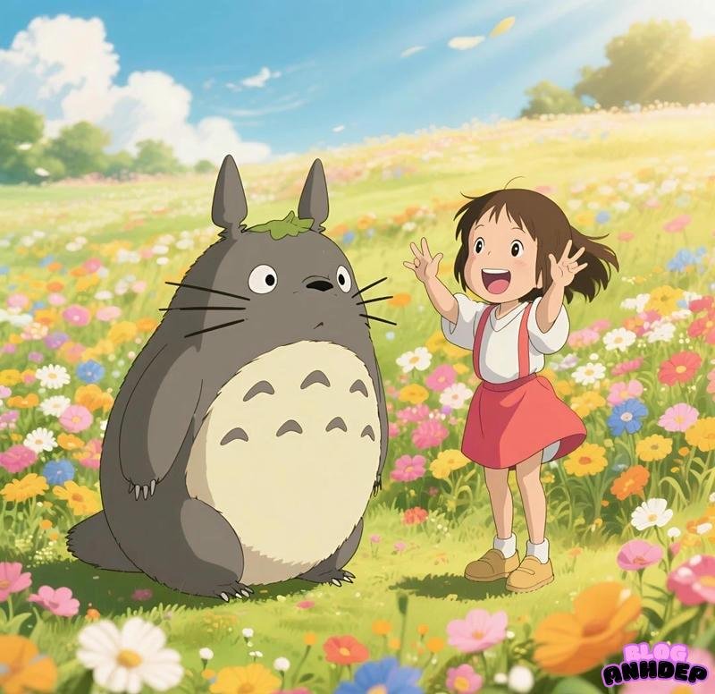 chibi totoro chill