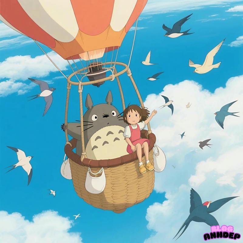 chibi totoro đu cầu