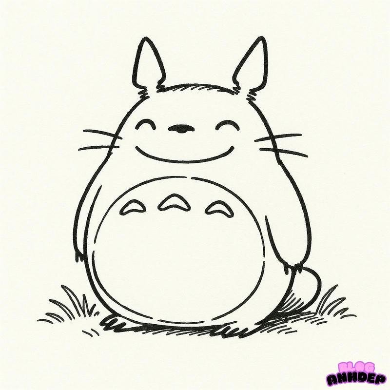 chibi totoro khoong mauf