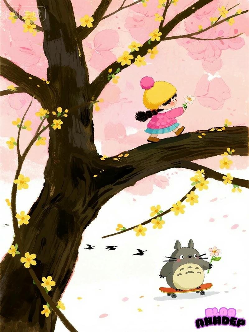 chibi totoro vui chơi