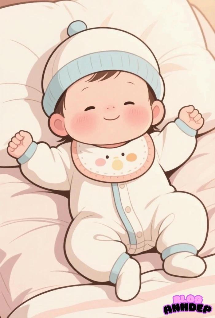 chibi trắng em bé