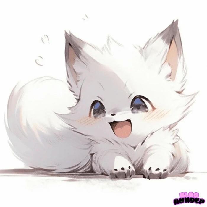 chibi trắng hồ ly