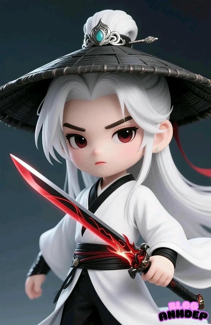 chibi trắng kiếm hiệp