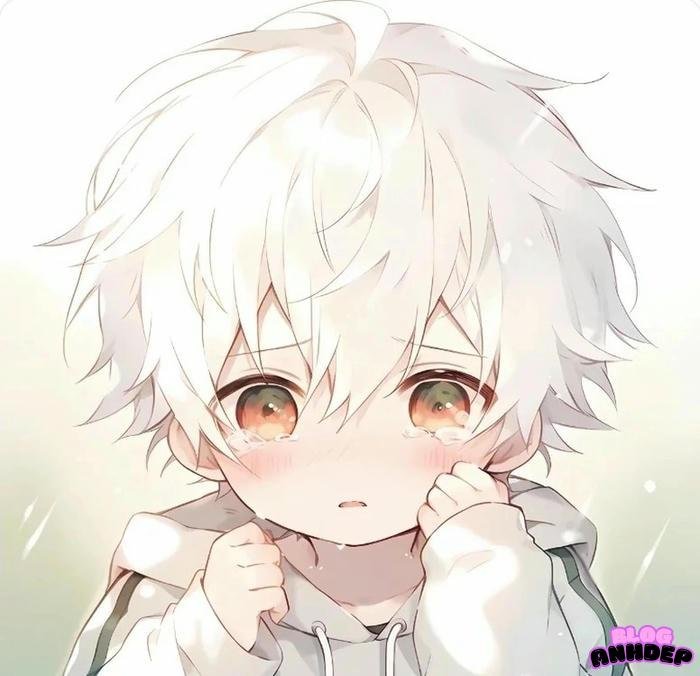 chibi trắng tóc cũng trắng