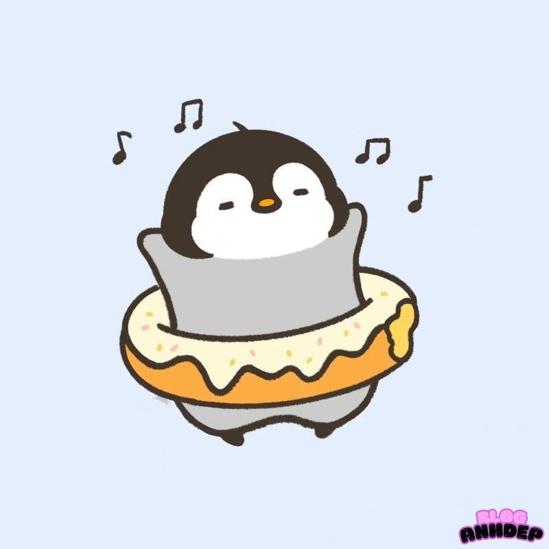 chim cánh cụt chibi đáng iu