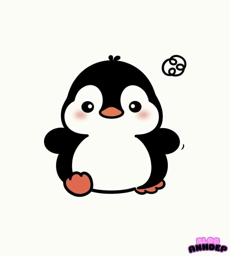 chim cánh cụt cute chibi