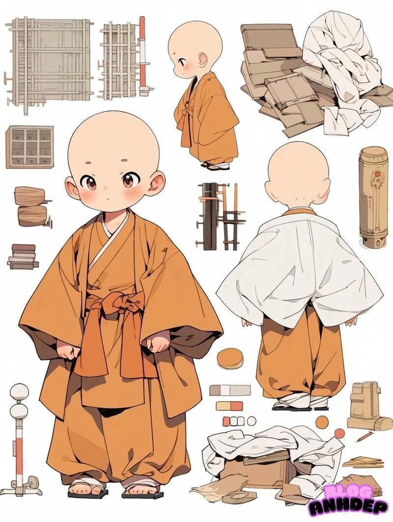 chú tiểu chibi lên trụ trì