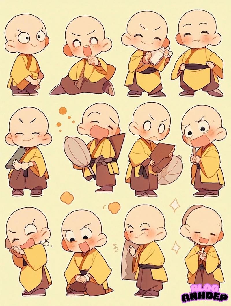 chú tiểu chibi mini