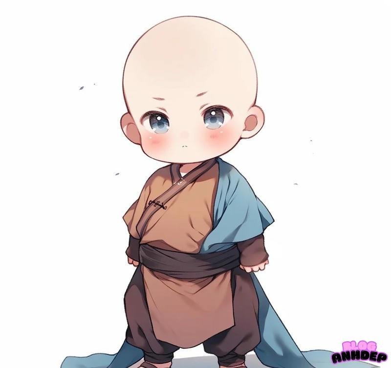 chú tiểu chibi ngầu