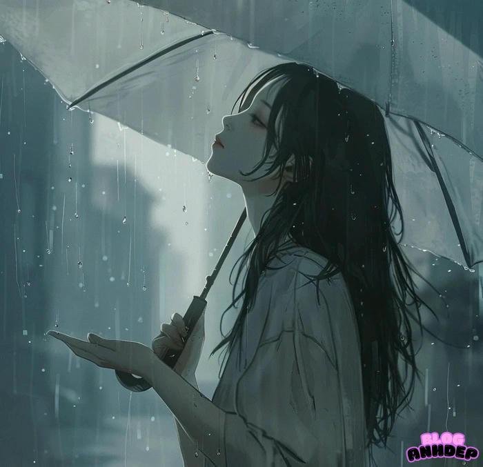 con gái buồn làm avatar