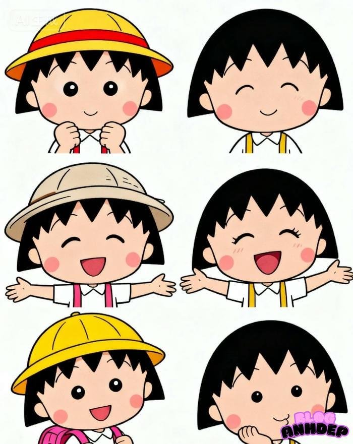 hình ảnh chibi maruko chan