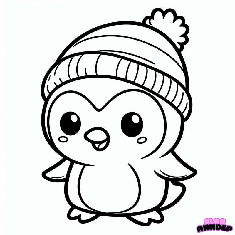 hình ảnh chim cánh cụt chibi