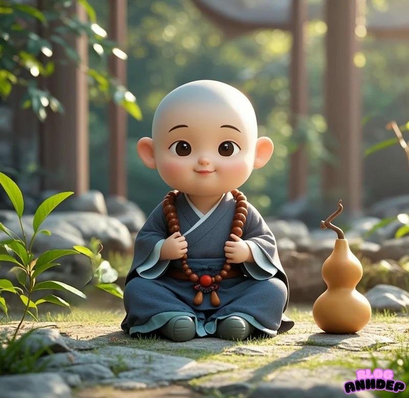 hình ảnh hoạt hình chú tiểu dễ thương