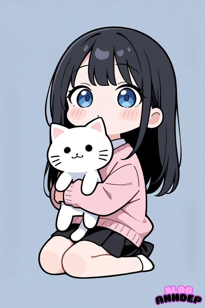 hình anime chibi girl cute cực đẹp