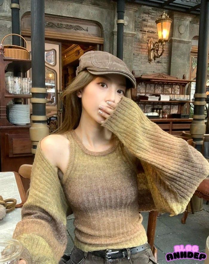 hình avatar gái xinh che mặt