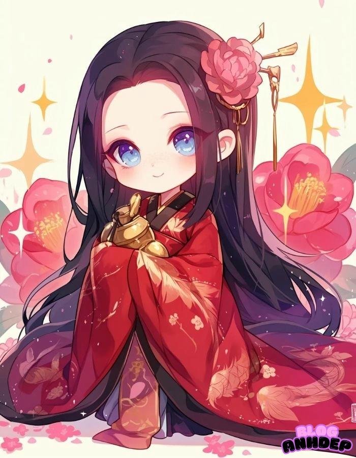hình avatar nữ cute chibi
