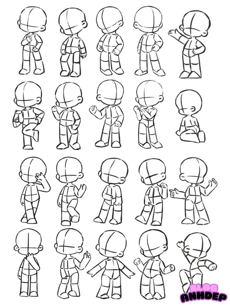 hình chibi poses