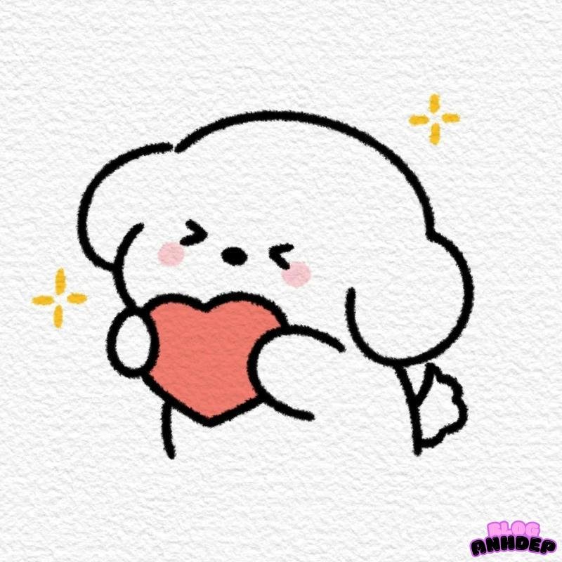 hình chó chibi dễ thương