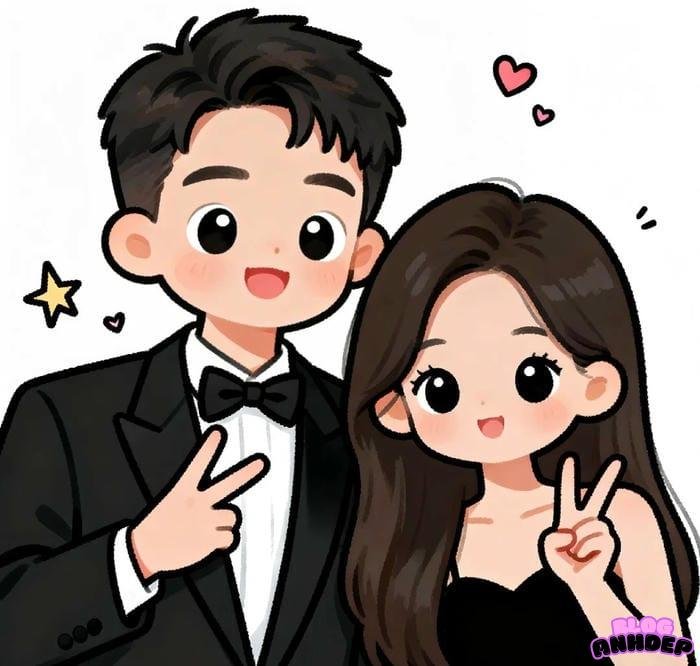 hình đại diện couple đơn giản