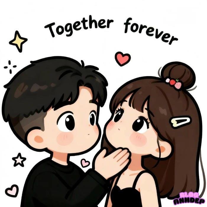 hình đại diện couple hôn nhau