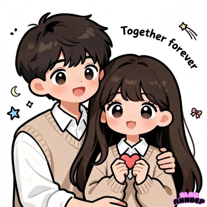 hình đại diện couple vui vẻ