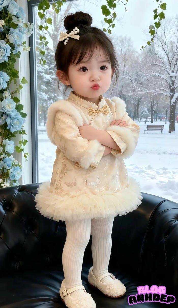 hình đại diện em bé tinh nghịch