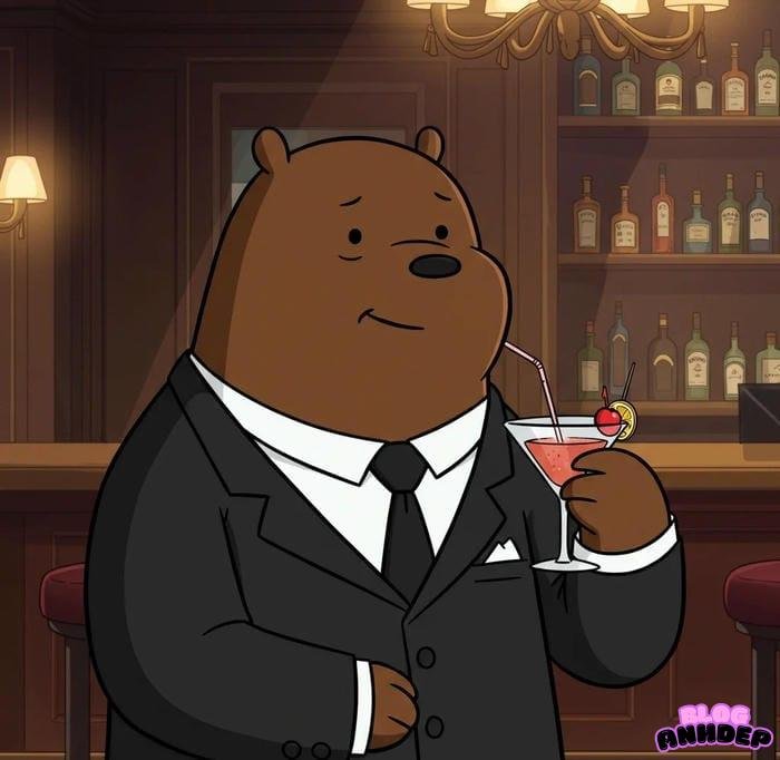 hình đại diện gấu đen