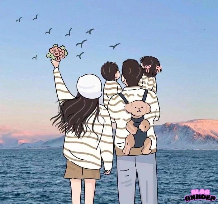 hình đại diện gia đình 5 người