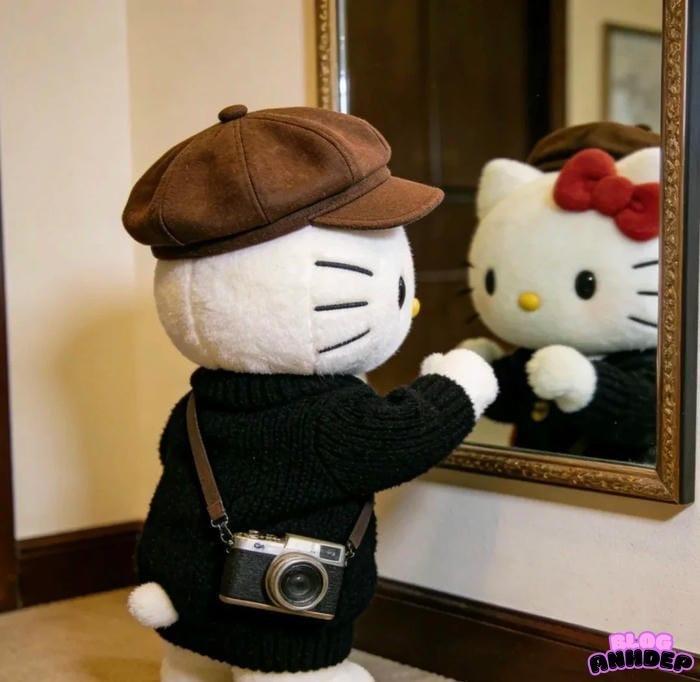 hình đại diện hello kitty phong cách hàn quốc