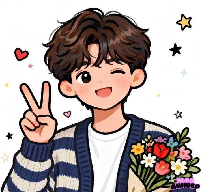 hình đại diện nam cute đơn giản