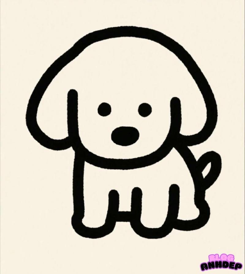 hình nền chó cute chibi