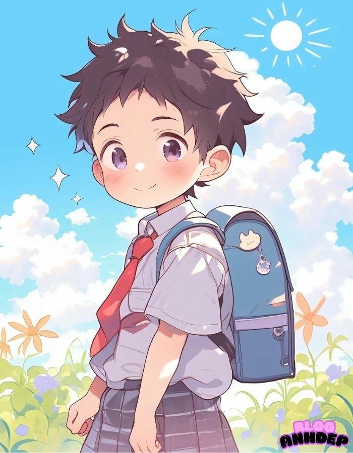 học sinh chibi cute