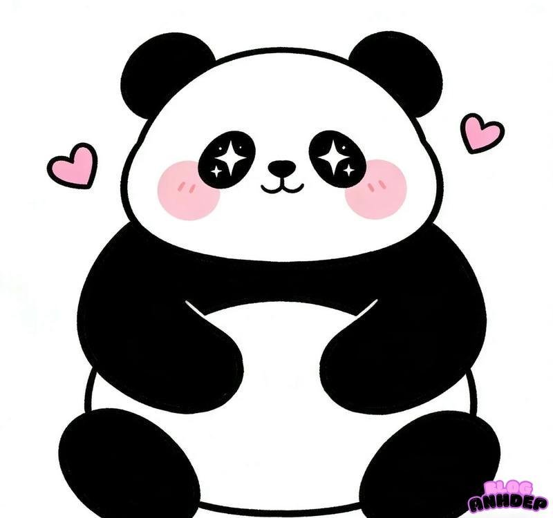 panda chibi cute