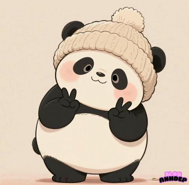 panda cute chibi